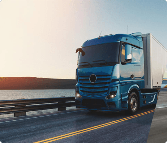 truck in logistics operation